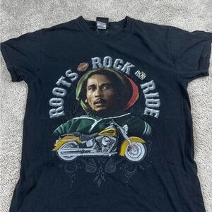 Harley-Davidson Jamaica Bob Marley Roots Rock Ride Rasta Graphic Tee Vintage S